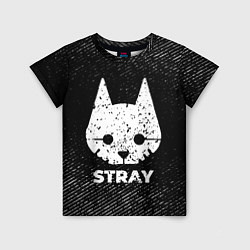 Футболка детская Stray с потертостями на темном фоне, цвет: 3D-принт