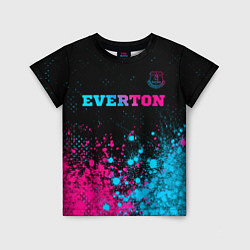 Футболка детская Everton - neon gradient, цвет: 3D-принт