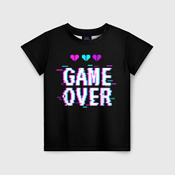 Детская футболка Game Over Pixels