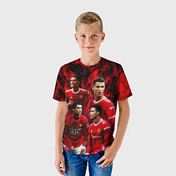 Футболка детская Криштиану Роналду Манчестер Юнайтед, цвет: 3D-принт — фото 2