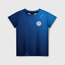 Детская футболка Сборная Уругвая синяя абстракция