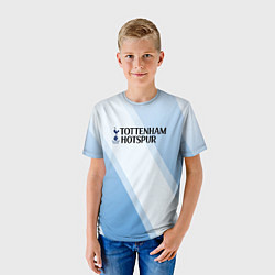 Футболка детская Tottenham hotspur Голубые полосы, цвет: 3D-принт — фото 2