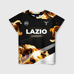 Футболка детская Lazio legendary sport fire, цвет: 3D-принт