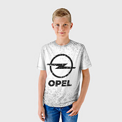 Футболка детская Opel с потертостями на светлом фоне, цвет: 3D-принт — фото 2