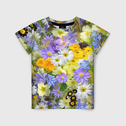 Детская футболка Цветочная летняя поляна