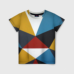 Детская футболка Абстрактный набор разноцветных геометрических фигу