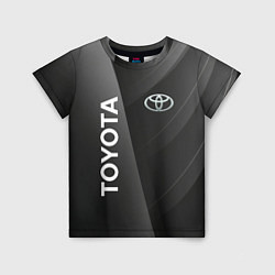 Детская футболка Toyota - серая абстракция