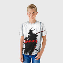 Футболка детская Самурай В Бамбуковом Лесу, цвет: 3D-принт — фото 2