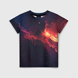 Детская футболка Космическое пламя