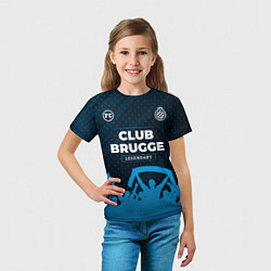 Футболка детская Club Brugge legendary форма фанатов, цвет: 3D-принт — фото 2