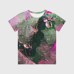 Футболка детская Абстрактные краски и силуэты, цвет: 3D-принт