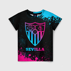 Детская футболка Sevilla - neon gradient