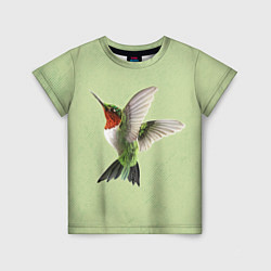 Футболка детская Одинокая колибри, цвет: 3D-принт