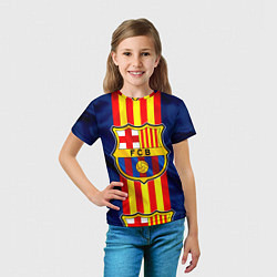 Футболка детская Фк Барселона Лого, цвет: 3D-принт — фото 2