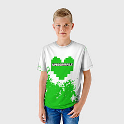 Футболка детская Undertale - краска, цвет: 3D-принт — фото 2