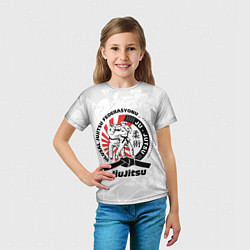 Футболка детская Jiujitsu emblem Джиу-джитсу, цвет: 3D-принт — фото 2