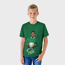 Футболка детская Пеле PELE легенда футбола, цвет: 3D-принт — фото 2