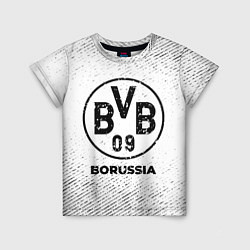 Детская футболка Borussia с потертостями на светлом фоне