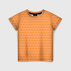 Детская футболка Оранжево-желтые цветочки