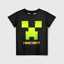 Футболка детская Minecraft: neon logo, цвет: 3D-принт