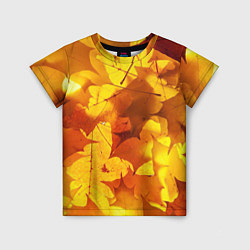 Детская футболка Осенние золотые листья