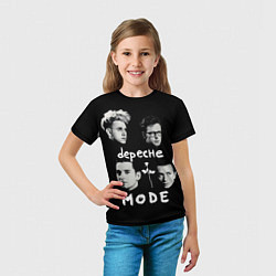 Футболка детская Depeche Mode portrait, цвет: 3D-принт — фото 2