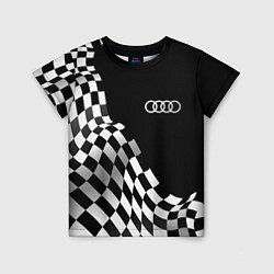 Детская футболка Audi racing flag