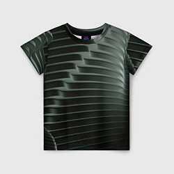 Детская футболка Наноброня - чёрные волнообразные пластины