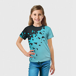 Футболка детская Осколки Абстракции, цвет: 3D-принт — фото 2