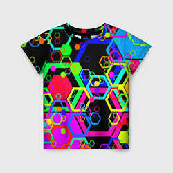 Детская футболка Разноцветная геометрическая текстура