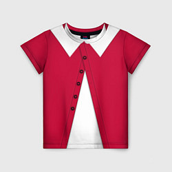 Детская футболка Новогодний костюм Буратино Красная курточка