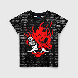 Детская футболка Двоичный код - Cyberpunk 2077