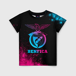 Детская футболка Benfica - neon gradient