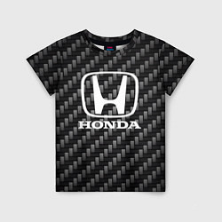 Детская футболка Honda абстракция карбон