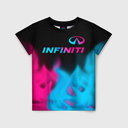 Детская футболка Infiniti - neon gradient: символ сверху