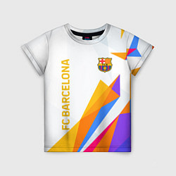 Детская футболка Barcelona абстракция цветные геометрии