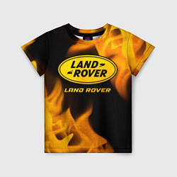 Детская футболка Land Rover - gold gradient