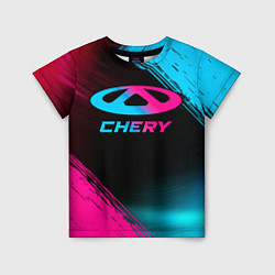 Детская футболка Chery - neon gradient