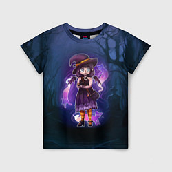 Детская футболка Ведьма-малолетка с котами - Halloween