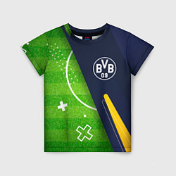 Футболка детская Borussia football field, цвет: 3D-принт