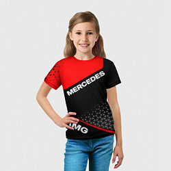 Футболка детская Мерседес - Амг - Красная униформа, цвет: 3D-принт — фото 2