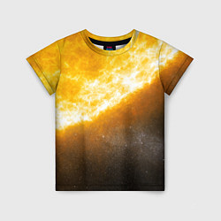 Детская футболка Солнце в космосе