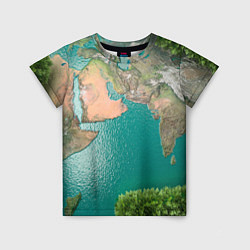 Детская футболка Карта Земли