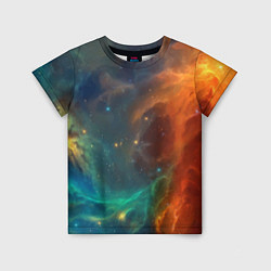 Детская футболка Столкновение двух космических галактик