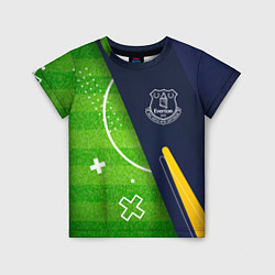 Детская футболка Everton football field
