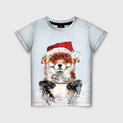 Детская футболка Merry Christmas foxy
