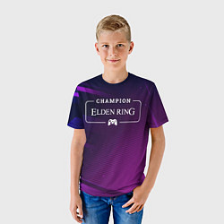 Футболка детская Elden Ring gaming champion: рамка с лого и джойсти, цвет: 3D-принт — фото 2
