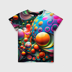Детская футболка Абстрактные космические шары