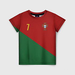Футболка детская Роналду сборная Португалии, цвет: 3D-принт