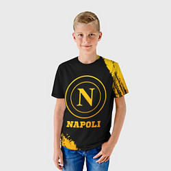 Футболка детская Napoli - gold gradient, цвет: 3D-принт — фото 2